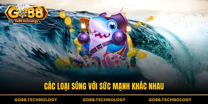 Các loại súng với sức mạnh khác nhau