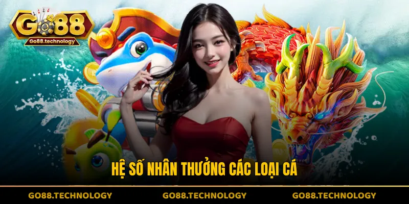 Hệ số nhân thưởng các loại cá