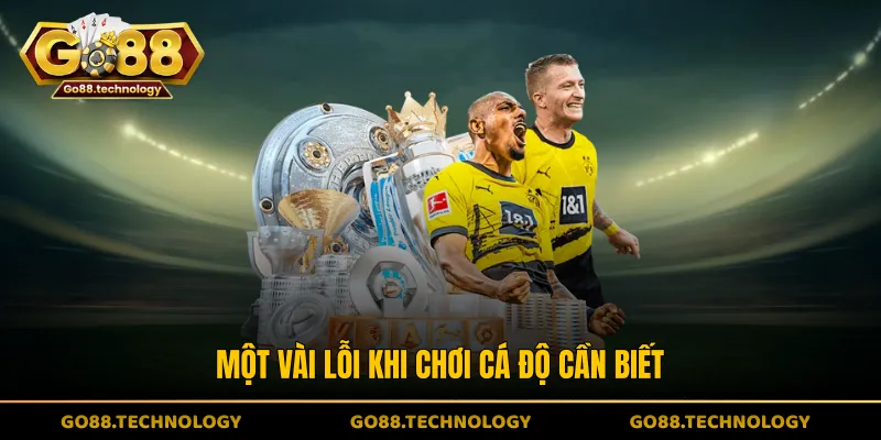 Một vài lỗi khi chơi cá độ cần biết