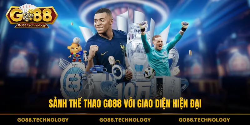 Sảnh thể thao GO88 với giao diện hiện đại